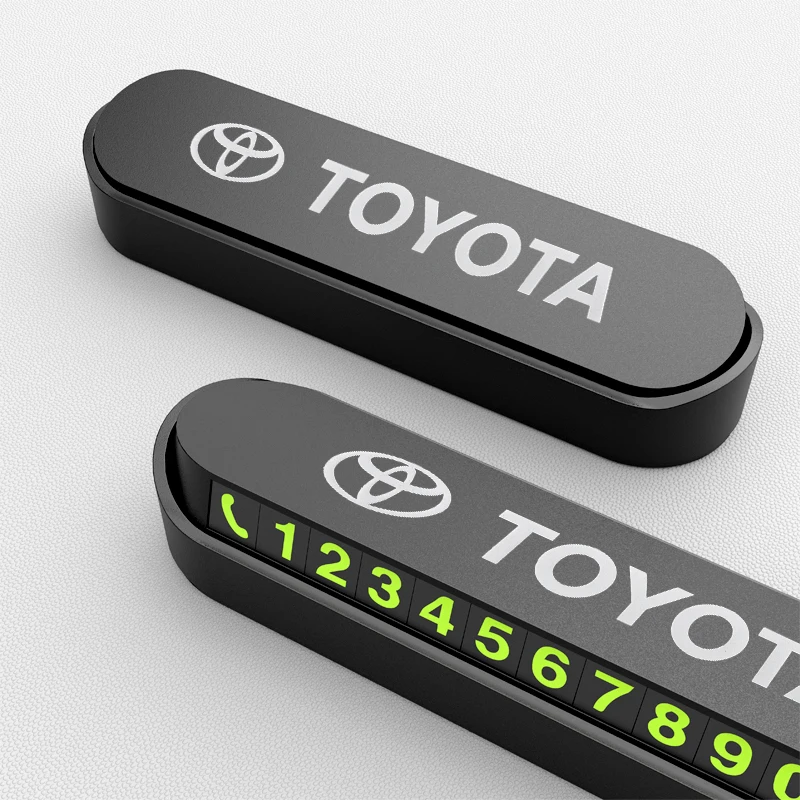 Car Accessories Temporary Parking Number Card for Toyota Corolla E150 Camry 40 70 Rav4 Mark2 Land Cruiser 200 Interior Goods