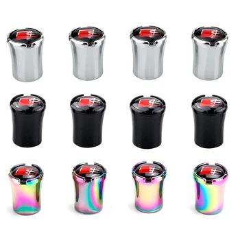 

Colorful Tire Valve Caps For Audi S line Logo S3 S4 S5 S6 A3 S4 S5 S6 A7 A8 RS3 RS4 RS5 Accessories Wheel Tyre Stem Decoration