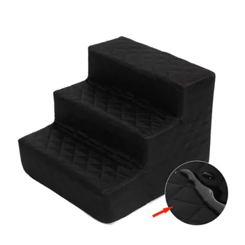 

3 Steps Pet Stairs Washable Breathable Cotton Linen Ramp Detachable Pet Bed For Cat Small Dog Pet Dog Cat Supplies