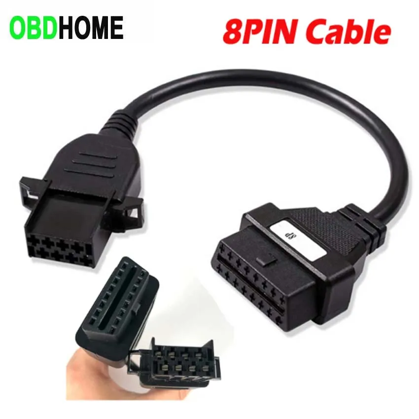 OBD2 8P адаптер для Volvo 8Pin кабель Грузовик Сверхмощный диагональный разъем 8pin