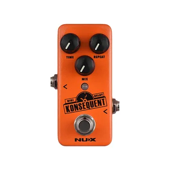 

NUX NDD-2 KONSEQUENT Digital Delay Guitar Effect Pedal 800ms Delay Range Tap Tempo Function Full Metal Shell True Bypass