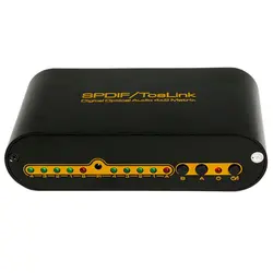 SPDIF – convertisseur Audio optique numérique True Matrix 4x2, commutateur séparateur 4 en 2 sorties, télécommande 