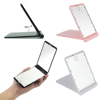 

8 Led Lights High Clarity Cosmetic Mirror Led Makeup Mirror With Touch Screen Dimming Make Up Tool