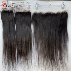 Transparent Lace Frontal Closure Only Peruvian Straight Human Hair 13x4 Lace Frontal 4x4 Lace Closure Remy Hair 5x5 Lace Closure