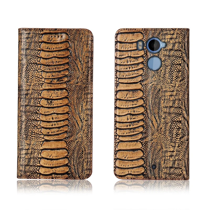 

Ostrich foot pattern genuine leahther phone bag for HTC U11 Plus phone case coque for HTC U11 flip cover funda magnetic case