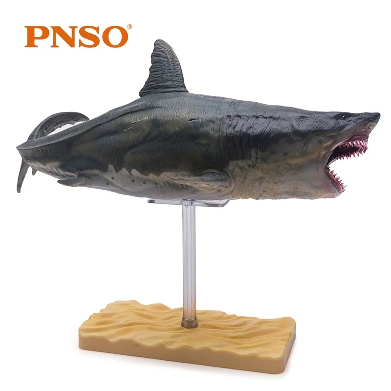 PNSO King Гигантский зуб Megalodon Акула моделирование фигурки животных игрушечные