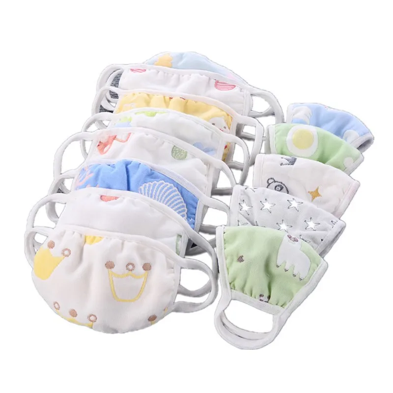 

Children's Masks Cotton 6 Layers Keep Warm Cotton Elastic Kids Face Mask