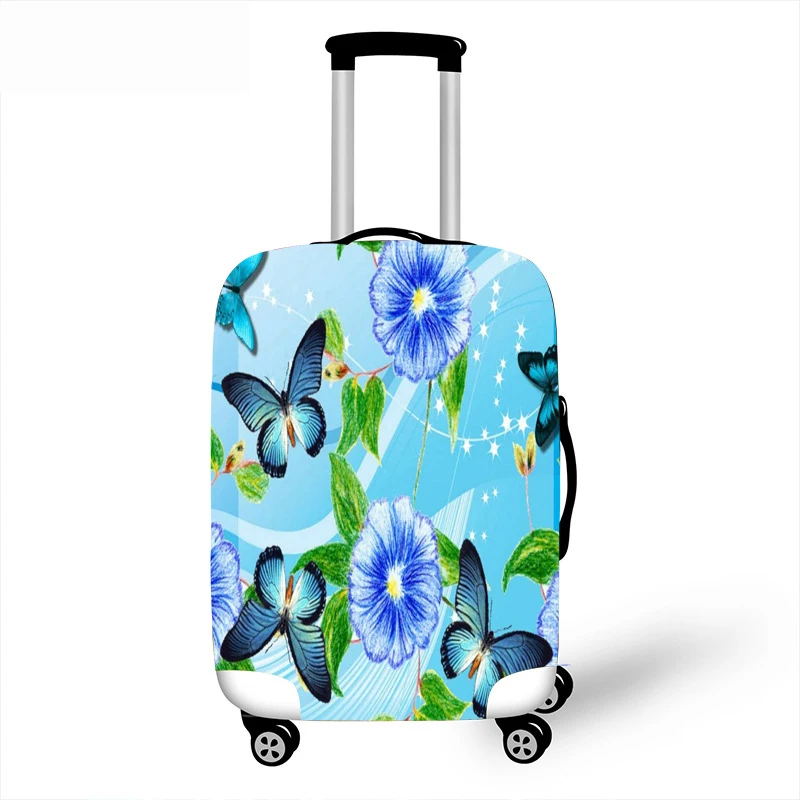 18 Luggage cover Чехол для багажа С Рисунком бабочки, уплотненный чехол для костюма, Защитные Чехлы, эластичный чехол Чехол для костюма, 18-32 дюйма, Защитные чехлы для багажа - Цвет: 18 Luggage cover