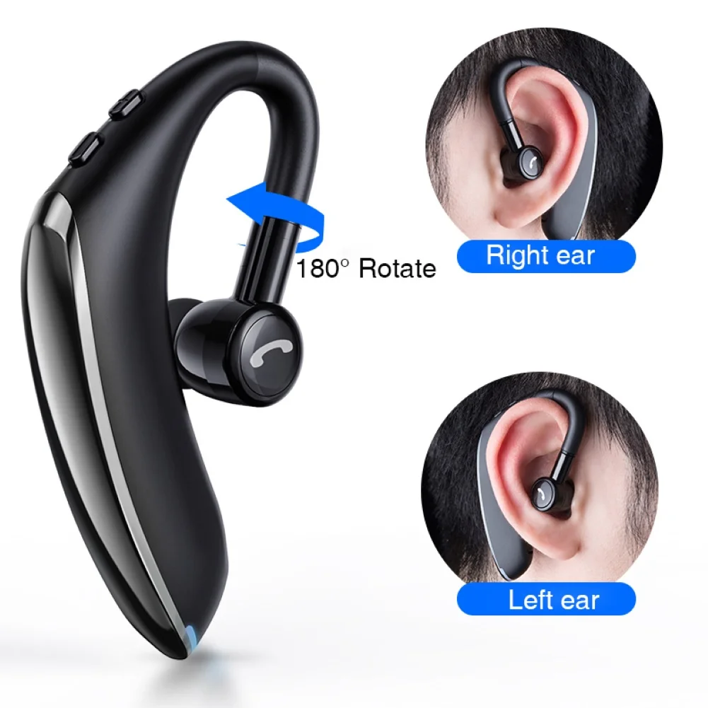 F900 Mini Waterproof Ergonomic Ear Hook Design Earpiece Button Control Wireless Bluetooth 5 0 Car Handsfree Call Earphone