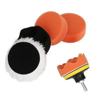 

7Pcs/Set Polishing 3in Pad Sponge Waxing Drill Adapter For Car Polisher
