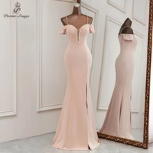 Sexy Roze Kleur Avondjurken Mermaid Prom Dress 2021 Robe De Soiree De Mariage Vestidos De Promocion Bruidsmeisje Jurken