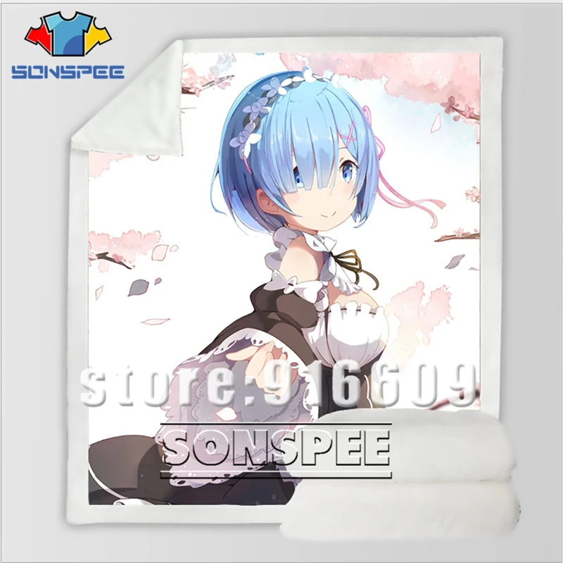 24 Сексуальный Re: zero двойной горничной Рам Rem Диван Постельные принадлежности офис Harajuku зимнее модное одеяло покрывало детское одеяло для путешествий одеяло для прогулок - Цвет: 24