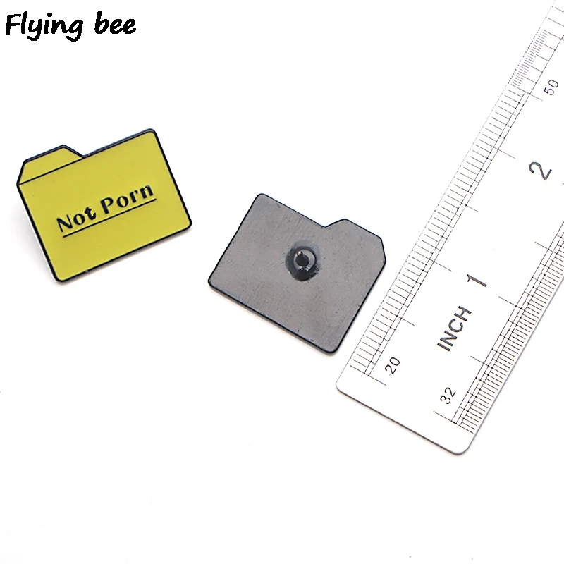 Flyingbee не порно Floder Pin забавная брошь и прищепки эмалированные булавки футболки значки нагрудные булавки Подарочные ювелирные броши X0449
