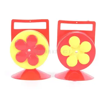 Flowers Shape Handhold Bird Hummingbird Feeder Drinker Plastic Seed And Water Outdoor Window Suction Cup Bird Feeder - Image 5
