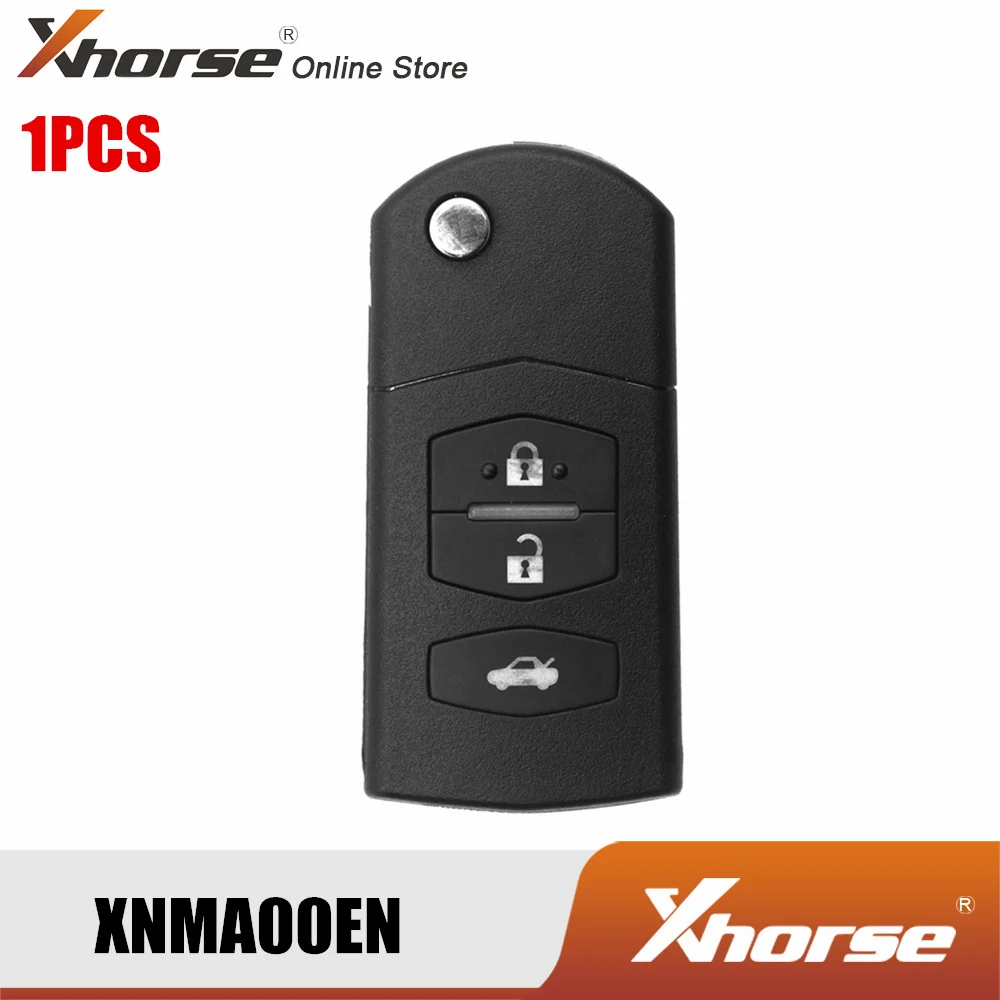 XHORSE XNMA00EN беспроводной универсальный дистанционный ключ для Mazda Flip 3 кнопки 1