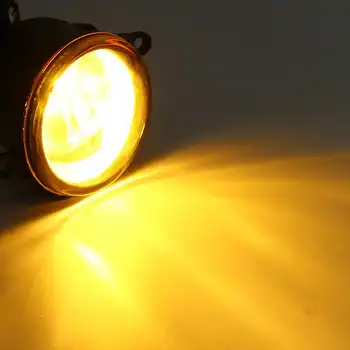 

New 2Pcs 55W LED Round Front Right/Left Fog Light Lamp DRL Daytime Driving Running Lights For Toyota/Camry/Carola/Vios/RAV4