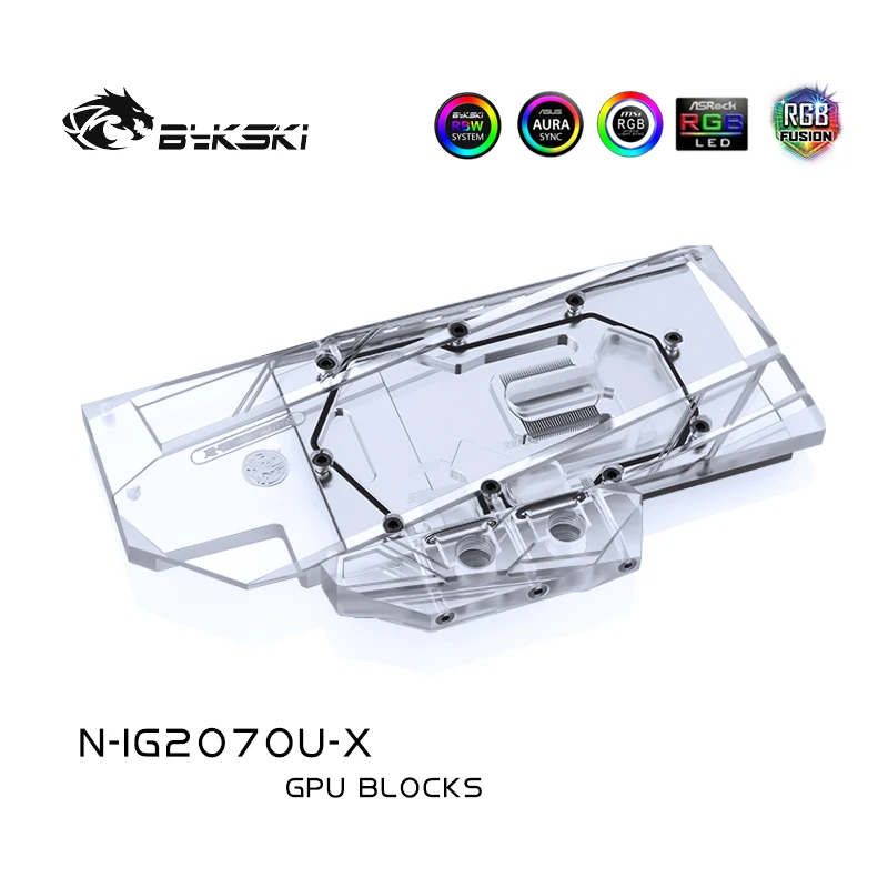 Bykski блок водяного охлаждения подходит для красочных IGame GeForce RTX2070 Ultra OC GPU Блок