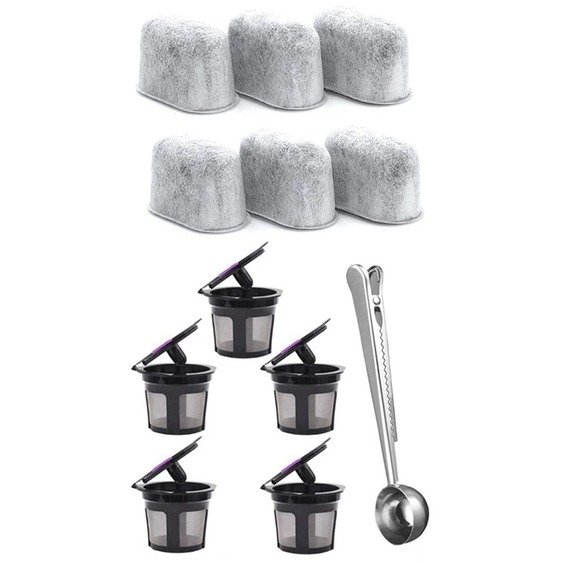 Home Coffeemaker Charcoal Water Filters Water filtration Healthy Cleaning 6Pcs 