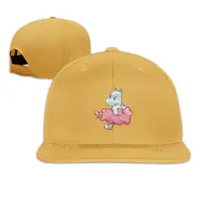 TSDFCMens& Woman Дальнобойщик Moomin Valley дизайн плоская бейсболка Регулируемая унисекс Желтый