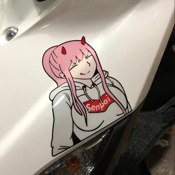 

LEFT SIDE Car Reflective 3D Sticker Personality After Wind Decorative Waterproof Sunscreen Animated Cartoon Car Stickers