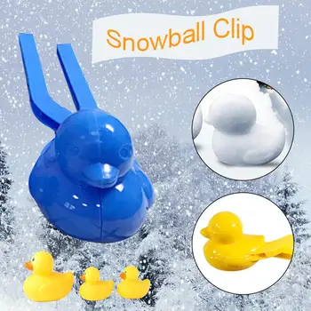 

Snow Duck Cartoon Clip Set Snowball Toy Tools Outdoor Snow Thrower Anti-fall Duck Shape Snowball Cartoon Clip In Stock