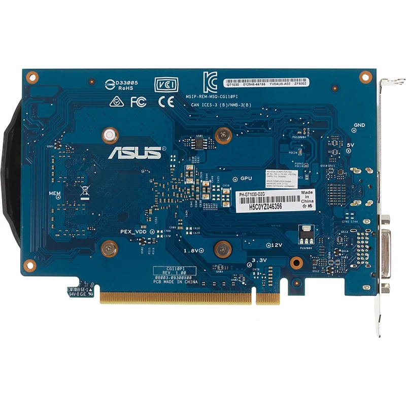 Видеокарта ASUS nVidia GeForce GT 1030, PH-GT1030-O2G
