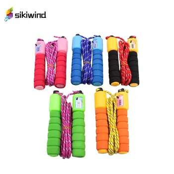 

Automatic Counting Skipping Rope Adjustable Length Nylon Jump Rope Fitness Exercise Equipment Random Color