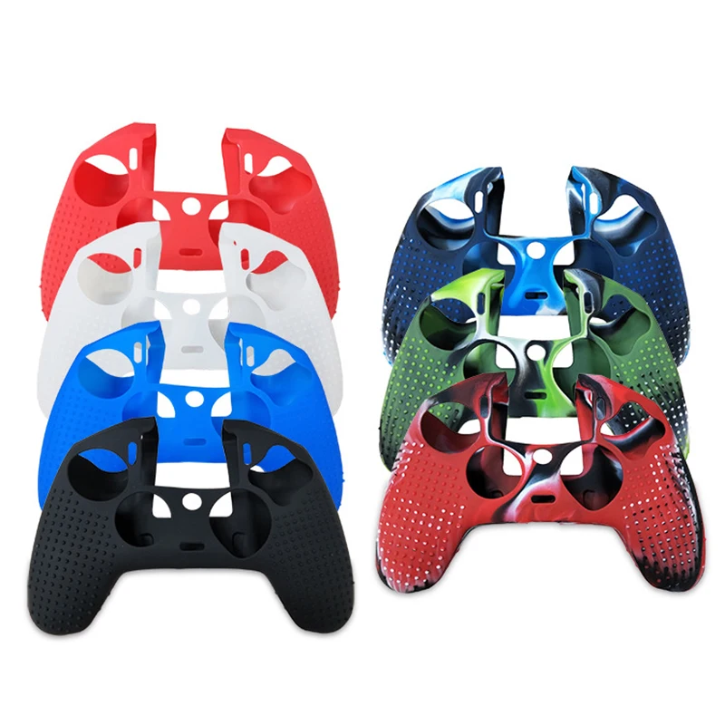 Мягкая силиконовая Шипованная Кожа для Dualshock 4 PS4 Slim Pro контроллер защитный Противоскользящий захват камуфляжный чехол для playstation 4