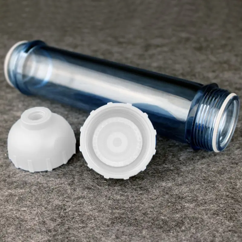 Фильтр прозрачные оболочки прямой трубки DIY Съемные фильтры материал заполненный картридж оболочки для T33 очиститель воды