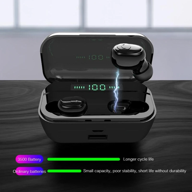 Bluetooth Wireless Earphones For Apple iPhone 11 Pro Max X XS XR 8 7 6 6s Plus Case Phone Stand Headphones With Mic Charging Box