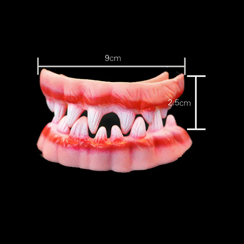 Для розыгрыша искусственный зубы вампир протезы ужас Хэллоуин игрушки хитрые забавные гаджеты шутки Веселые подарки интересные вещи страшные Вечерние игры