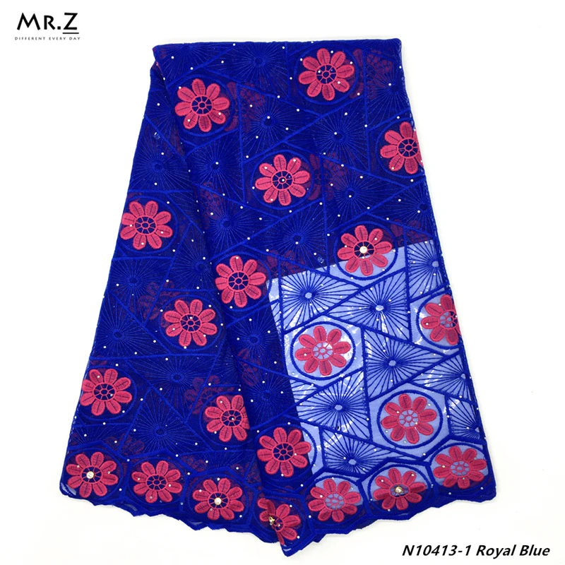 

Mr.Z Latest Nigerian French Net Lace Fabric Embroidered beaded African Lace Fabric High Quality Dubai Guipure Mesh Lace 5 Yards