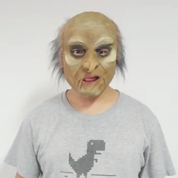 

Real Mask Old man Scary Mask Horror Halloween Masks Parasite Real Vampire terror realista realistic maska Party Evil Skull