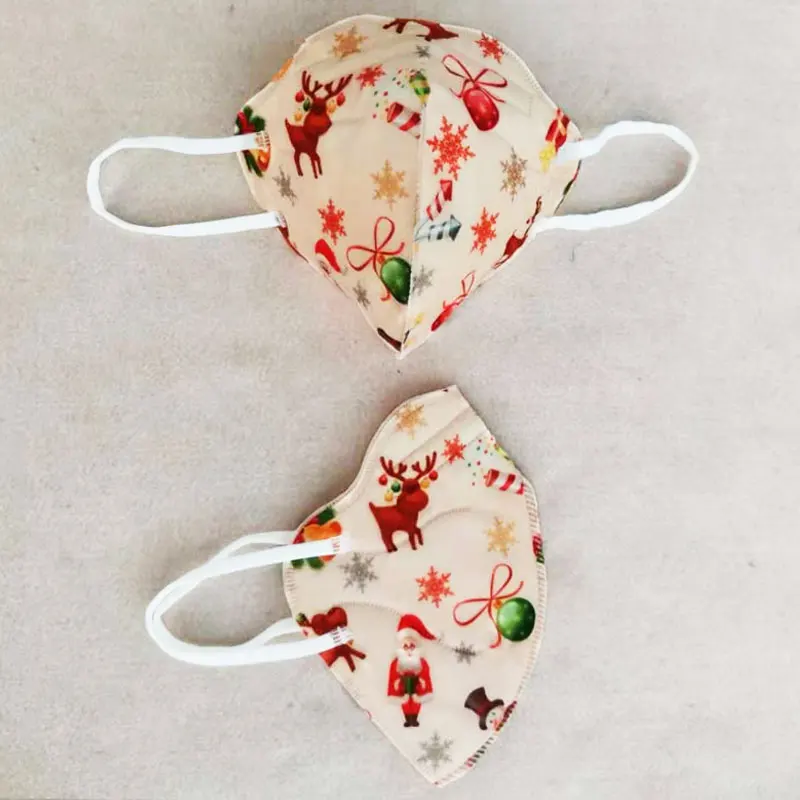 Multicolor Christmas Face Mask Kid KN95 Mask Children's Masks FFP2 Mouth Caps KN95 Mascarillas Christmas Child Masks Protective 5