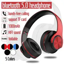 Wireless Gaming Headset Foldable bluetooth 5 0 Headphone Handsfree Support TF Card FM RadioCall Headphones Sporting Earphones