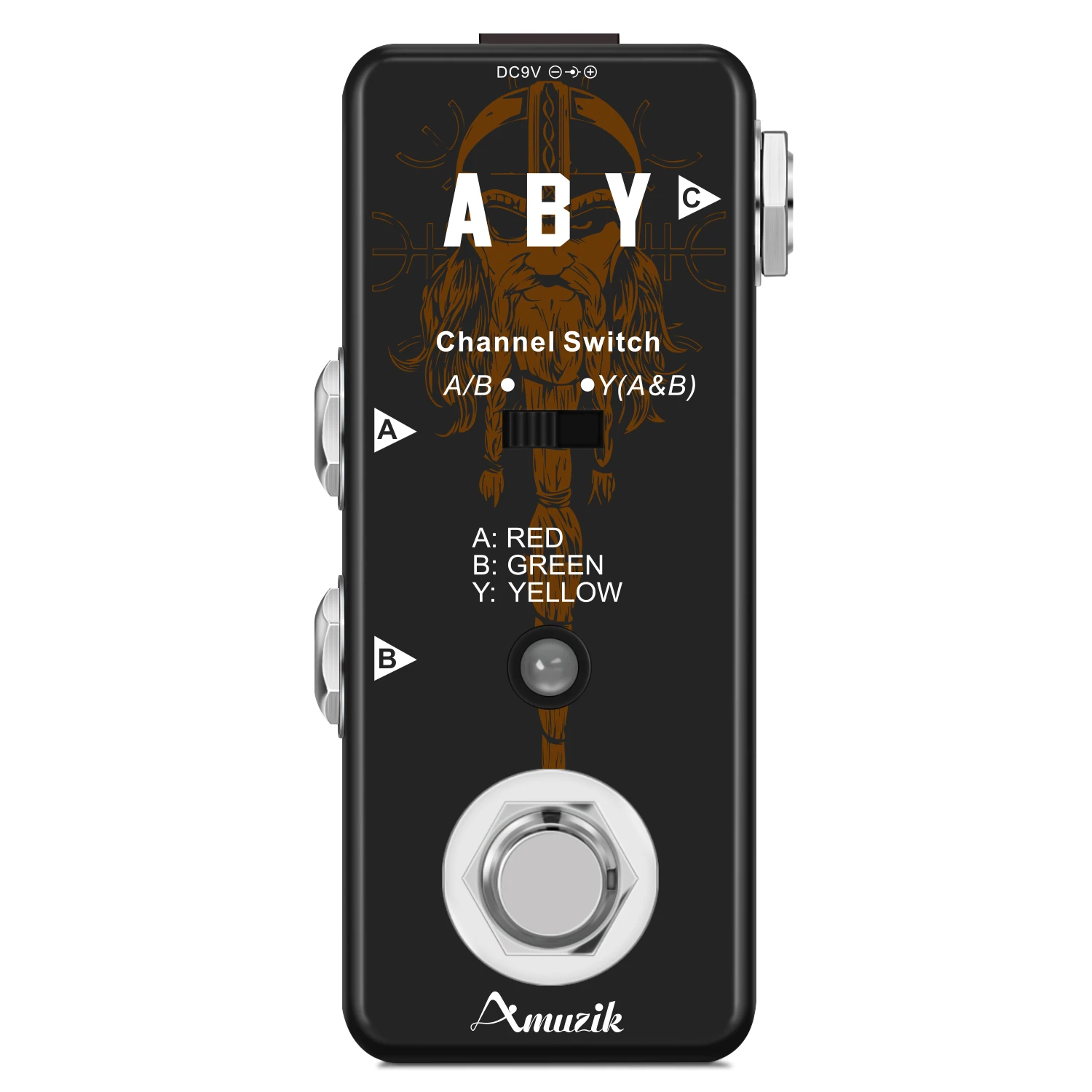 Amuzik ABY переключатель линейный выбор каналов педаль Mini AB Box усилитель