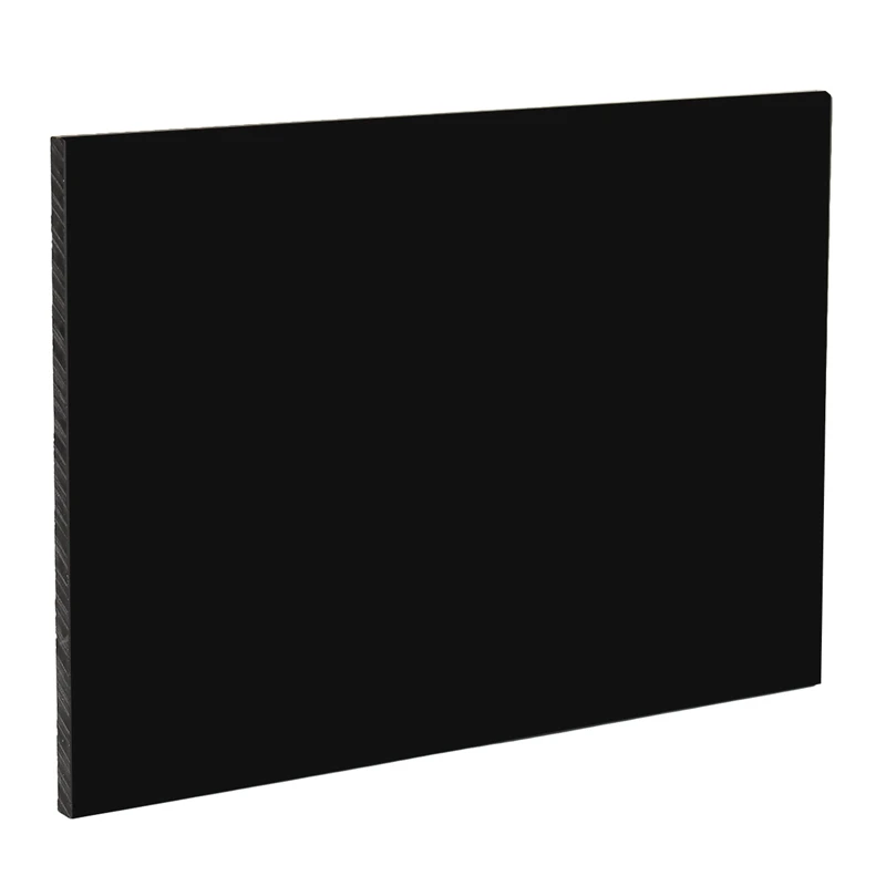 Glossy Pure Black Plexiglass Plastic Sheet Acrylic Board Organic Glass Polymethyl Methacrylate 1mm 3mm 8mm Thickness 200*200mm