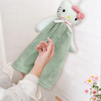 

Home Water Absorption towels Hanging Hand Towels,Kitchen/Dining Room Tea towel,Hello kitty Plush Hand Towel, ,Cute Shape Gift