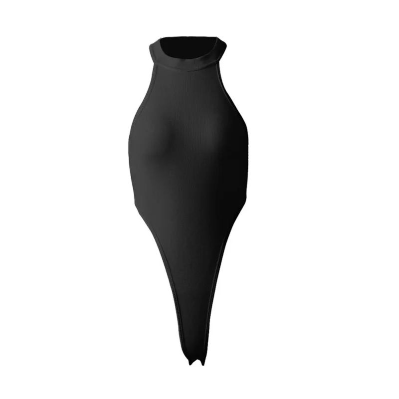 2019  New Fashion Halter Jumpsuit Women Sleeveless Shirt Jumpsuit Bodysuit Pants Stretch Leotard Top Blouse T Shirt
