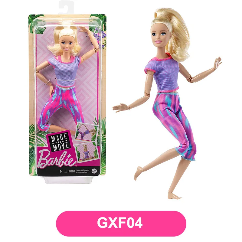 Skalk mangel det sidste Oryginalny Barbie 6 styl gimnastyka joga lalka DHL81 deskorolka ruch lalka Barbie  dziewczyna boże narodzenie zabawki urodzinowe prezent FTG80 - AliExpress