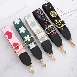 Women's Bag Shoulder Strap Color Nylon Cotton Bag Belt Lengthening Wide Belt Leather Bag Strap Replacement Belt Handles For Bags