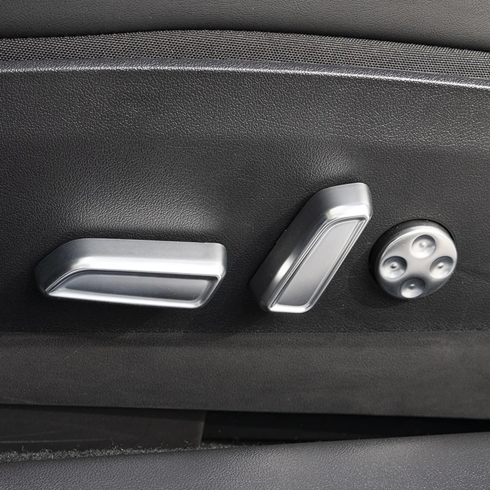 

6Pcs Car Knob Button Sticker Replacement Car Seat Adjustment Button Switch Interior Decoration Trim for Tesla Model 3