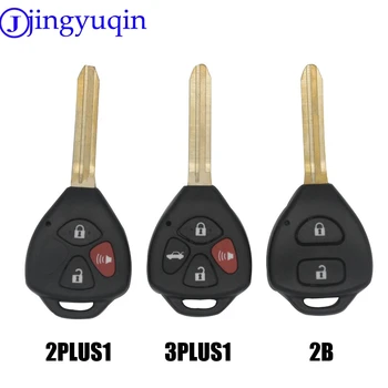 

jingyuqin 10PS 4B Remote Car Key Shell Case Cover Fob Replacement For Toyota Camry Avalon Corolla Matrix RAV4 Venza Yaris 3+1
