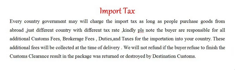 Import Tax