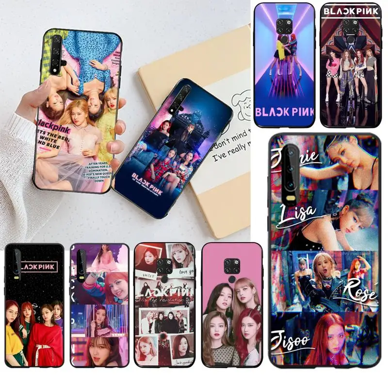

CUTEWANAN KPOP BLACKPINK DIY Painted Bling Phone Case for Huawei P30 P20 lite Mate 20 Pro lite P Smart 2019 prime