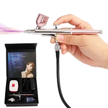 Onnfang Горячая Аэрограф Мини Бесшумный Компрессор Комплект 7 мл и 20 мл и 40 мл Красота Косметика для ногтей художественная живопись бытовой компрессор Набор