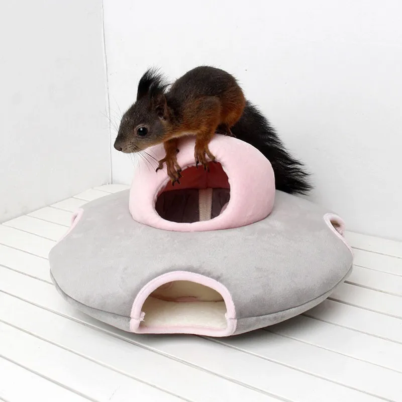 

Small Pet Hamster Nest Warm Hammock Winter Sleeping Bag Detachable 2 Layers Hanging Bed For Hamster Room