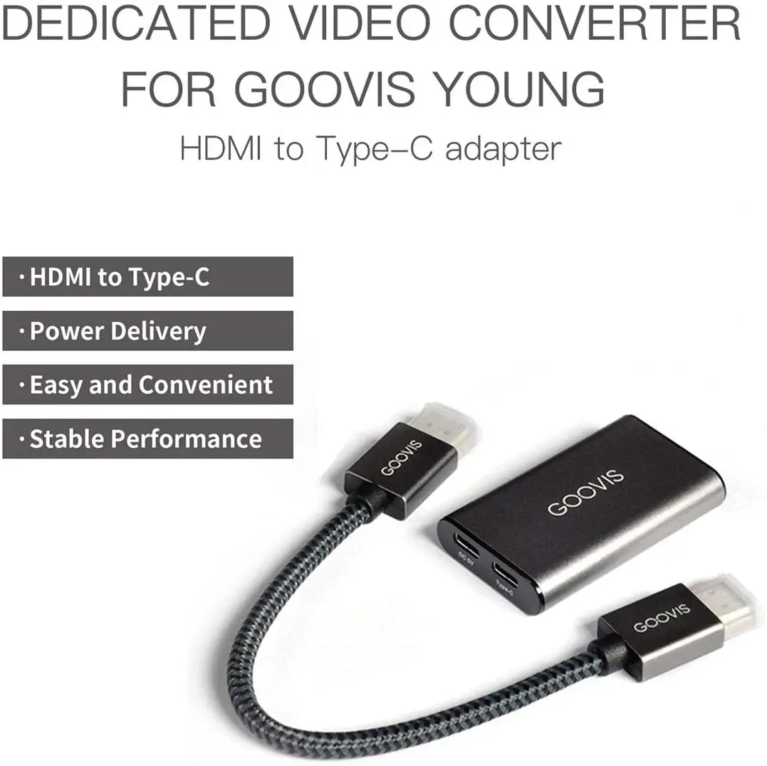 Hdmiタイプc用goovis若いヘッドマウントディスプレイ、hd 4 18k 