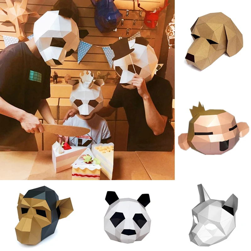 Панда обезьяна Музыка Бар шлем кепки Косплей животных форма маска головные уборы реквизит для ночного клуба