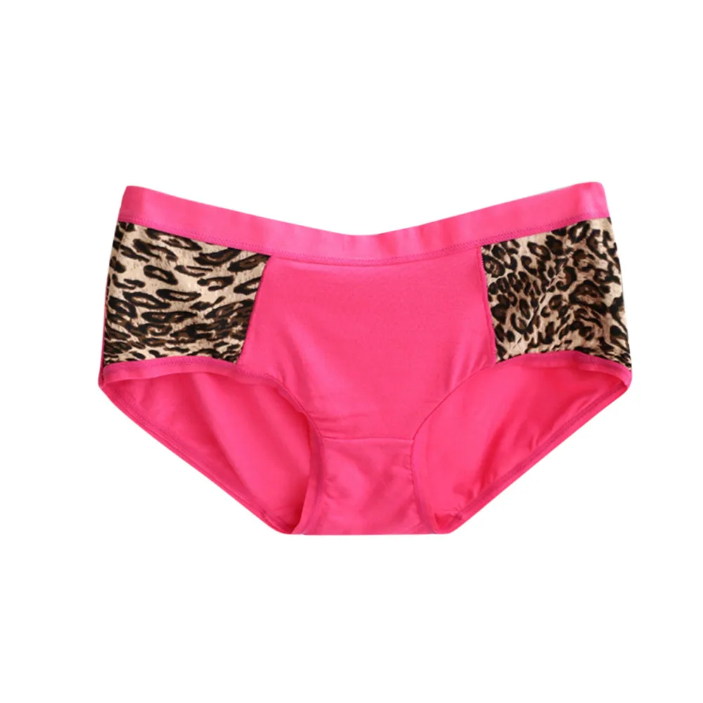 Розовый Womail Leopardo, нижнее белье, низкая посадка, сексуальное нижнее белье для женщин, высокая эластичность, сексуальные трусики, бесшовные трусы, нижнее белье, нижнее белье - Цвет: Розовый